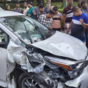 বিশ্ববিদ্যালয় শিক্ষার্থীর প্রাইভেটকারের ধাক্কায় রিকশাচালক নিহত, আহত ২