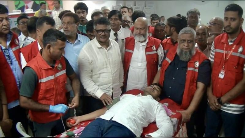 নাটোরে যুবদলের প্রতিষ্ঠাবার্ষিকীতে রক্তদান কর্মসূচি